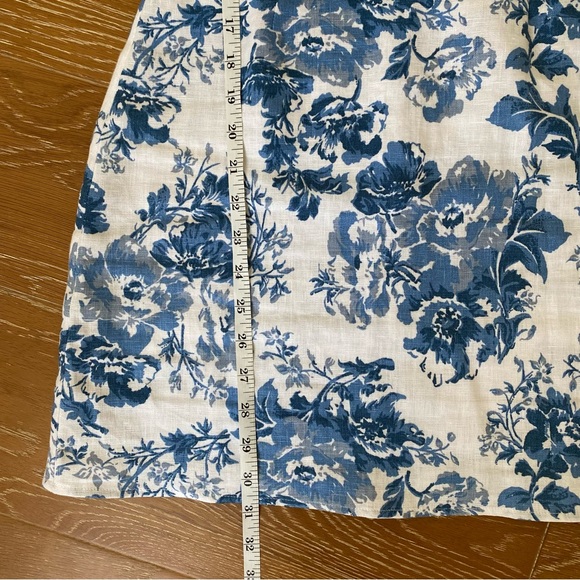 Reformation Violaine Olympia linen print mini dress size 0 - Picture 16 of 16